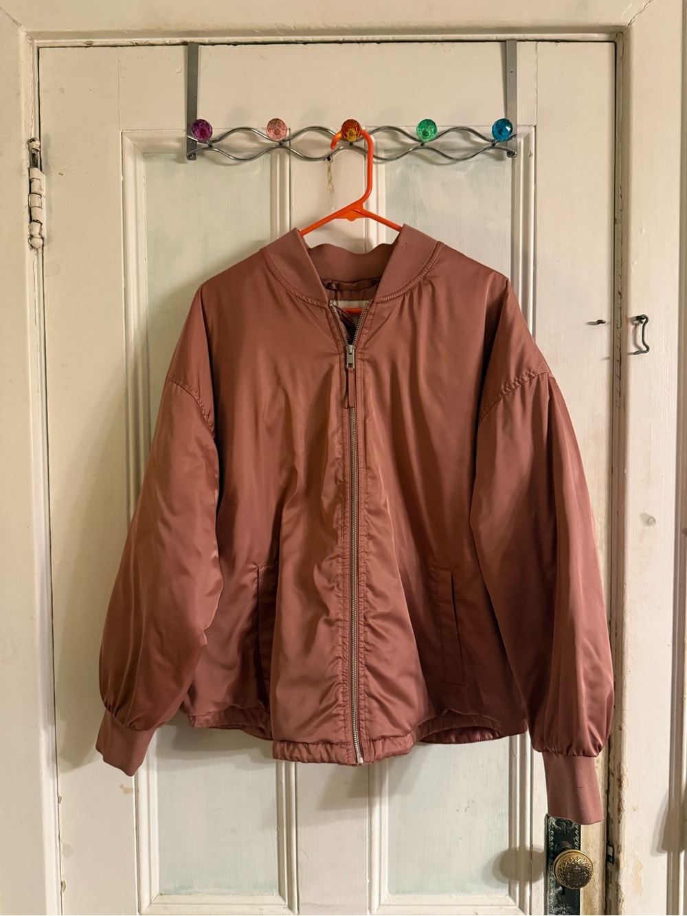 a new day Mauve Pink Bomber Jacket